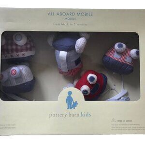 🎄 NIB 🛍️ Pottery Barn Kids 🎁 Transportation Train 🎀 Crib Nursery Mobile TOY